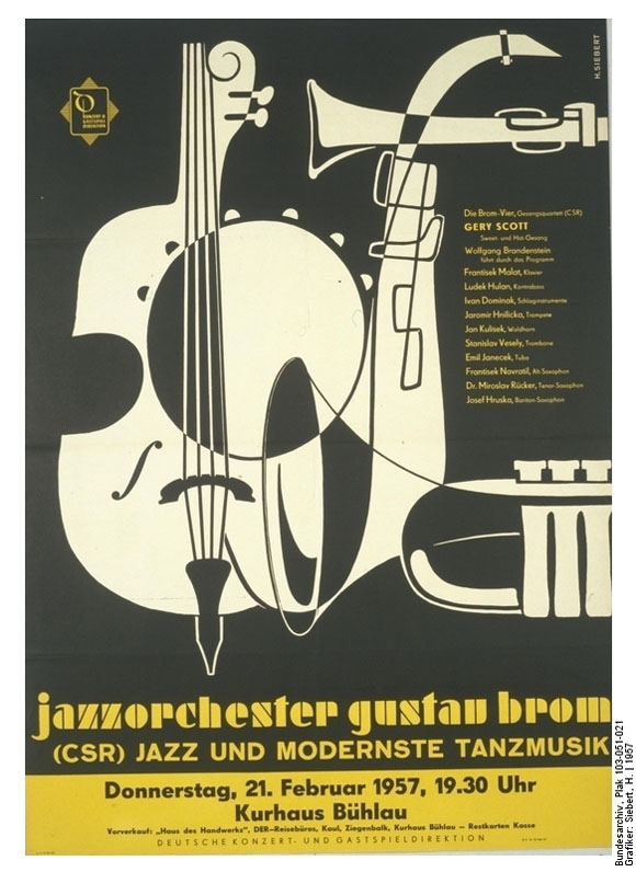 Plakat für ein Jazzkonzert (1957)